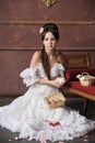 Young victorian lady Royalty Free Stock Photo