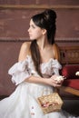 Young victorian lady Royalty Free Stock Photo
