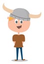 Young Viking, illustration, vector