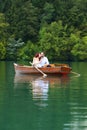 Young wedding couple kissing Royalty Free Stock Photo