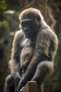 A young Western Lowland Gorilla portrait Royalty Free Stock Photo