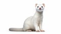 Young white Ermine - artificial art