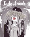 Young winter woman