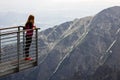 Young woman admiring views in High Tatra, Slovakia