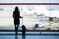 Young woman in the airport