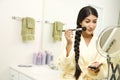 Young Woman Applying Makeup Royalty Free Stock Photo