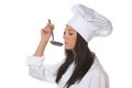 Young woman as a trainee chef from schmeckt