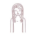 Young woman avatar character