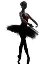 Young woman ballerina ballet dancer dancing Royalty Free Stock Photo
