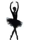 Young woman ballerina ballet dancer dancing Royalty Free Stock Photo