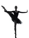 Young woman ballerina ballet dancer dancing Royalty Free Stock Photo