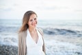 Young woman on the beach Royalty Free Stock Photo