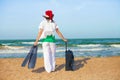 Young woman on the beach Royalty Free Stock Photo