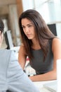 Young woman being interviewed for a job Royalty Free Stock Photo