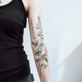 Botanical Abstractions: Watercolor Tattoos With A Touch Of Bloomcore