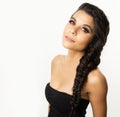 Young woman braided hair Royalty Free Stock Photo