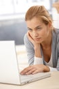 Young woman browsing Internet