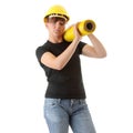 Young woman builder Royalty Free Stock Photo