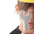 Young woman builder Royalty Free Stock Photo
