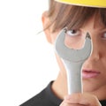 Young woman builder Royalty Free Stock Photo