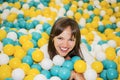 Young woman in child room. Childhood memories. Abstract photo Royalty Free Stock Photo