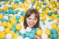 Young woman in child room. Childhood memories. Royalty Free Stock Photo