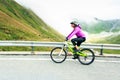 Young Woman Cycling Royalty Free Stock Photo