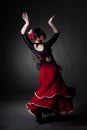 Young woman dancing flamenco Royalty Free Stock Photo