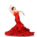 Young woman dancing flamenco Royalty Free Stock Photo
