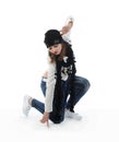 Young woman dancing hip-hop Royalty Free Stock Photo