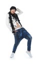 Young woman dancing hip-hop Royalty Free Stock Photo