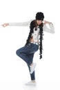 Young woman dancing hip-hop Royalty Free Stock Photo