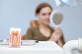 Young woman at dental clinic Royalty Free Stock Photo