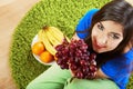 Young woman diet food Royalty Free Stock Photo