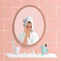 Young woman do her beauty routine Royalty Free Stock Photo