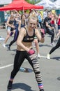 Young woman doing fitness Royalty Free Stock Photo