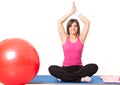 Young woman doing yoga