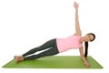 Young woman doing yoga asana Vasisthasana ,Side Plank