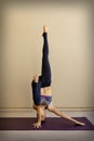 Young woman doing yoga