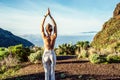 Young woman doing yoga, pilates exercise Royalty Free Stock Photo