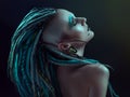 Young woman with dreadlocks Royalty Free Stock Photo