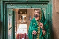 Young woman dressed in traditional omani dress Royalty Free Stock Photo