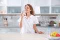 Young woman drinking clean water from glass Royalty Free Stock Photo
