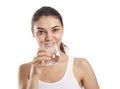 Young woman drinking glass of water Royalty Free Stock Photo