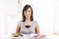 Young woman drinking red wine Royalty Free Stock Photo