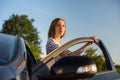 Young woman driving her car Royalty Free Stock Photo