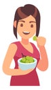 Young woman eating grapes. Healthy food nutrition Royalty Free Stock Photo