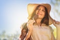 Young woman eating ice cream Royalty Free Stock Photo