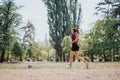 Young Woman Enjoying Outdoor Training with Football Freestyling Royalty Free Stock Photo