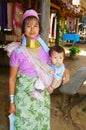 Young woman of the ethnic Kayan Lahwi or girafe